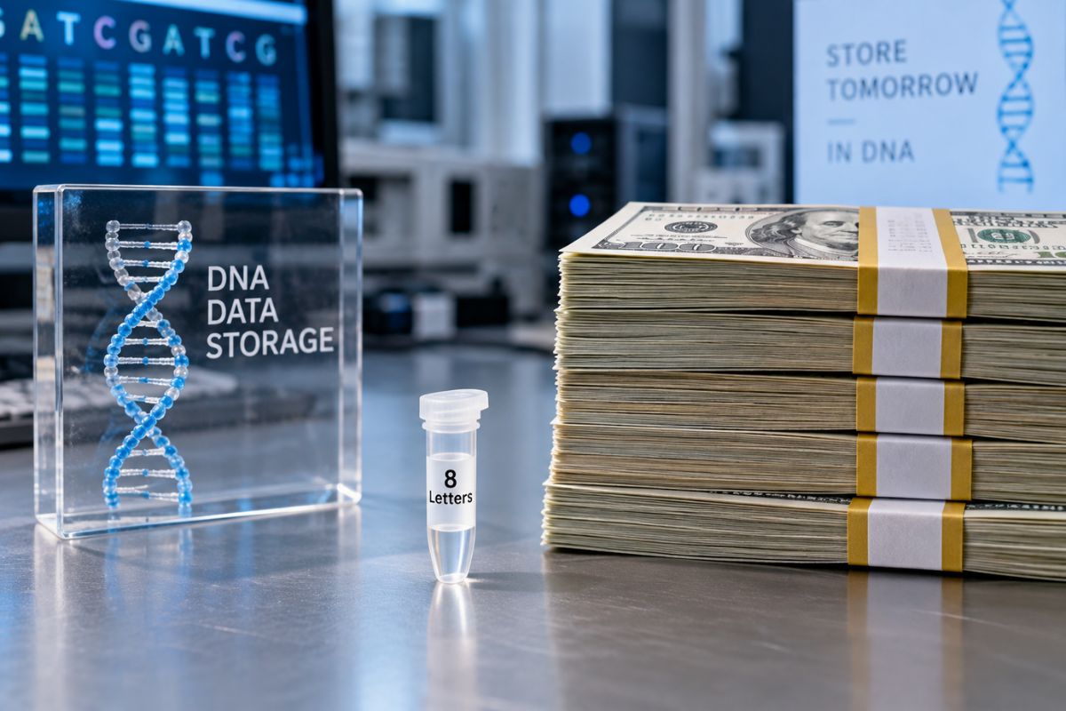 Why 8-Letter DNA Data Storage Costs 1,000x More