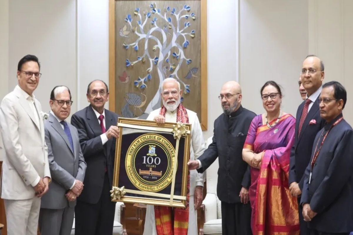 Behind the SRCC Centenary Gates