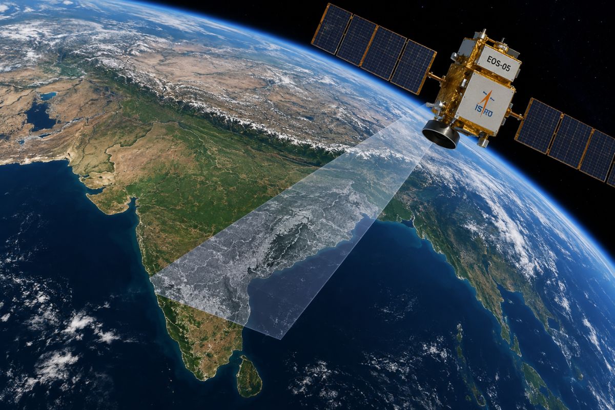 ISRO’s EOS-05 Scans India Every 30 Minutes, But Ground Station Limits May Delay Data By Hours