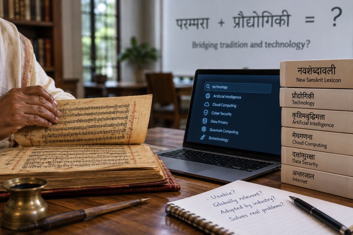 Why a New Sanskrit-Based Tech Lexicon Misses the Mark (53 chars)