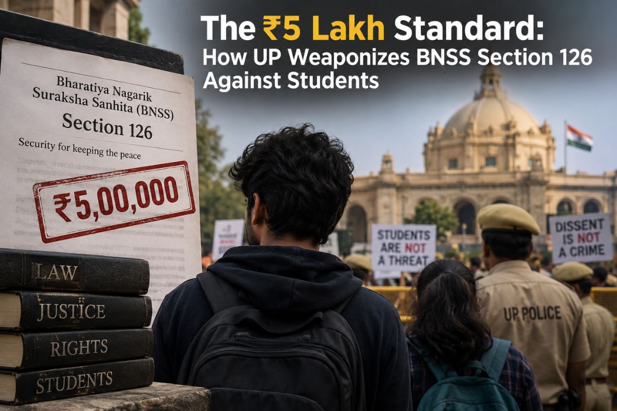 The ₹5 Lakh Standard: How UP Weaponizes BNSS Section 126 Against Students